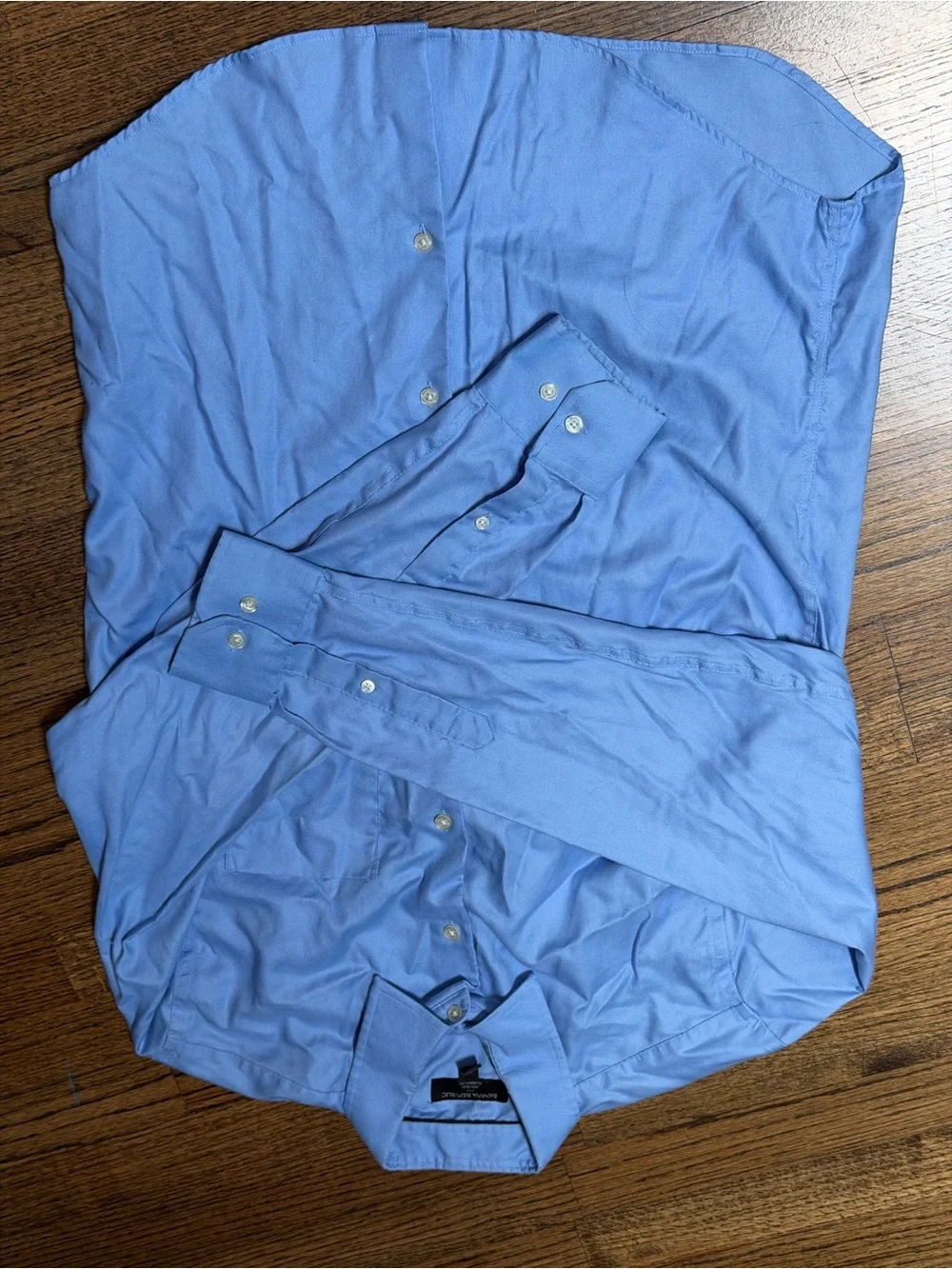 Banana Republic Non-Iron Classic Fit Light Blue Dress Shirt Medium 15-15.5